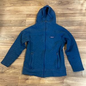 Patagonia Blue Quilted Hoodie